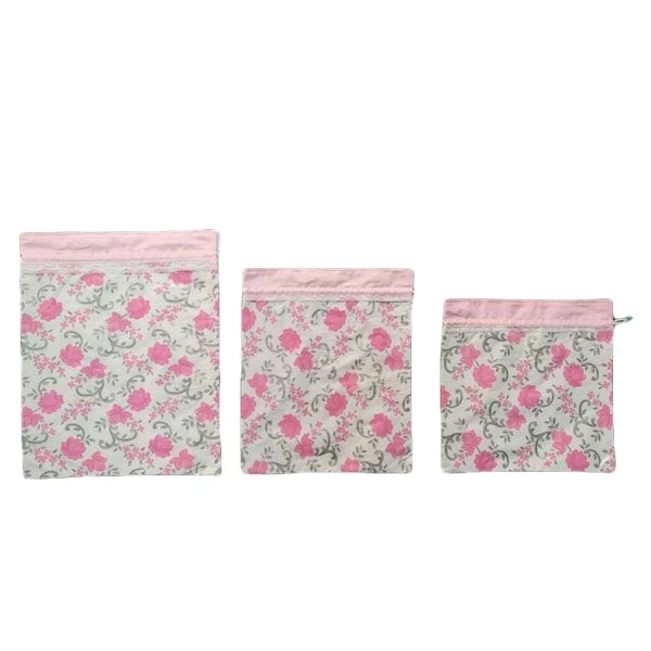 کیسه نان و سبزی طرح گل مدل 02