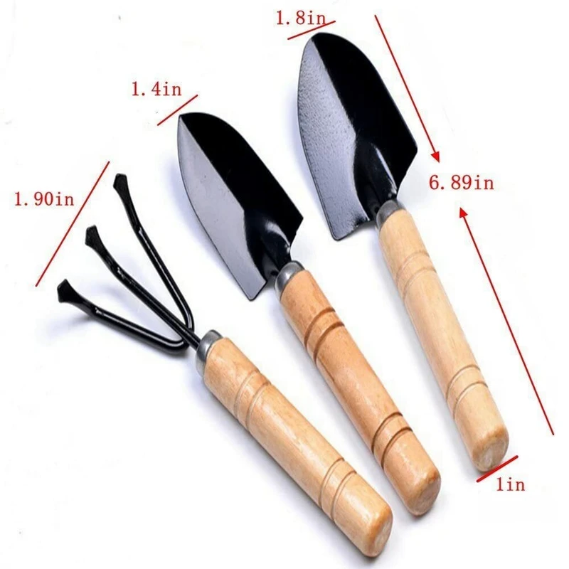 بیلچه و چنگک باغبانی مدل OXIN مجموعه 3 عددی